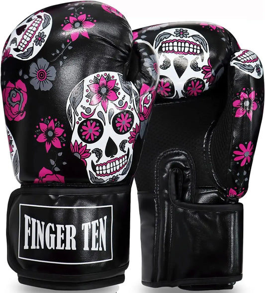Women's Boxing Gloves for Punching, Sparring, and Kickboxing - Heavy Bag Training Gloves (8, 10, 12, 14 OZ)